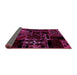 Sideview of Patchwork Pink Transitional Rug, abs1985pnk