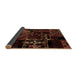 Sideview of Patchwork Brown Transitional Rug, abs1985brn