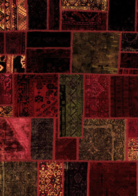 Patchwork Orange Transitional Rug, abs1986org