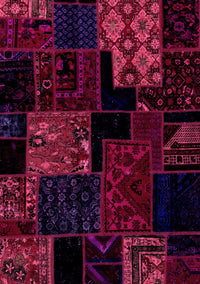 Patchwork Pink Transitional Rug, abs1987pnk