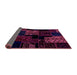 Sideview of Patchwork Purple Transitional Rug, abs1987pur