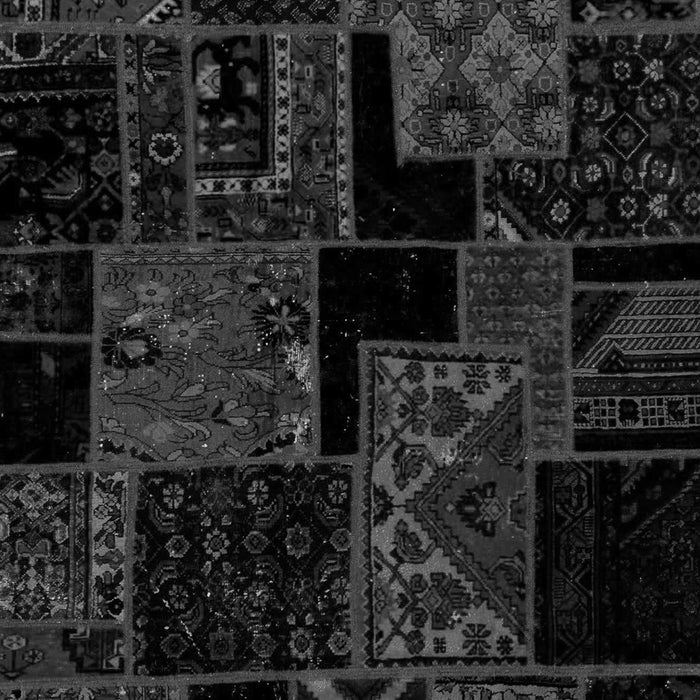 Patchwork Gray Transitional Rug, abs1987gry