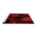 Transitional Red Washable Rugs