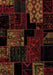 Patchwork Brown Transitional Rug, abs1987brn