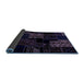 Sideview of Patchwork Blue Transitional Rug, abs1987blu