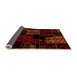 Sideview of Patchwork Orange Transitional Rug, abs1987org