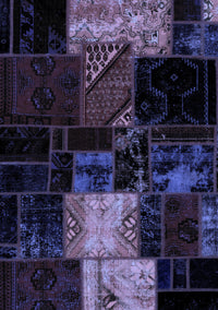 Patchwork Blue Transitional Rug, abs1988blu