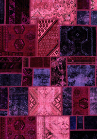 Patchwork Pink Transitional Rug, abs1988pnk