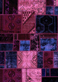 Patchwork Purple Transitional Rug, abs1988pur