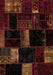 Patchwork Brown Transitional Rug, abs1989brn