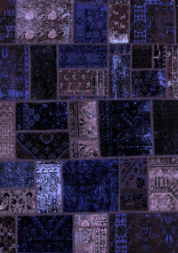 Patchwork Blue Transitional Rug, abs1989blu