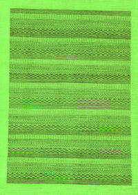 Abstract Green Modern Rug, abs198grn