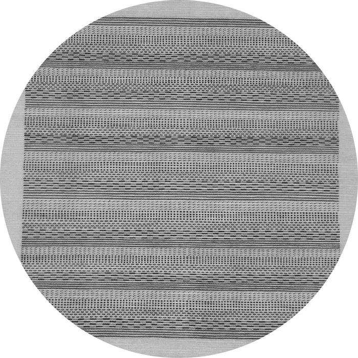 Round Machine Washable Abstract Gray Modern Rug, wshabs198gry