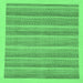 Square Abstract Emerald Green Modern Rug, abs198emgrn