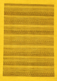 Abstract Yellow Modern Rug, abs198yw