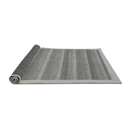 Sideview of Abstract Gray Modern Rug, abs198gry