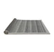 Sideview of Abstract Gray Modern Rug, abs198gry