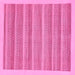 Square Abstract Pink Modern Rug, abs198pnk