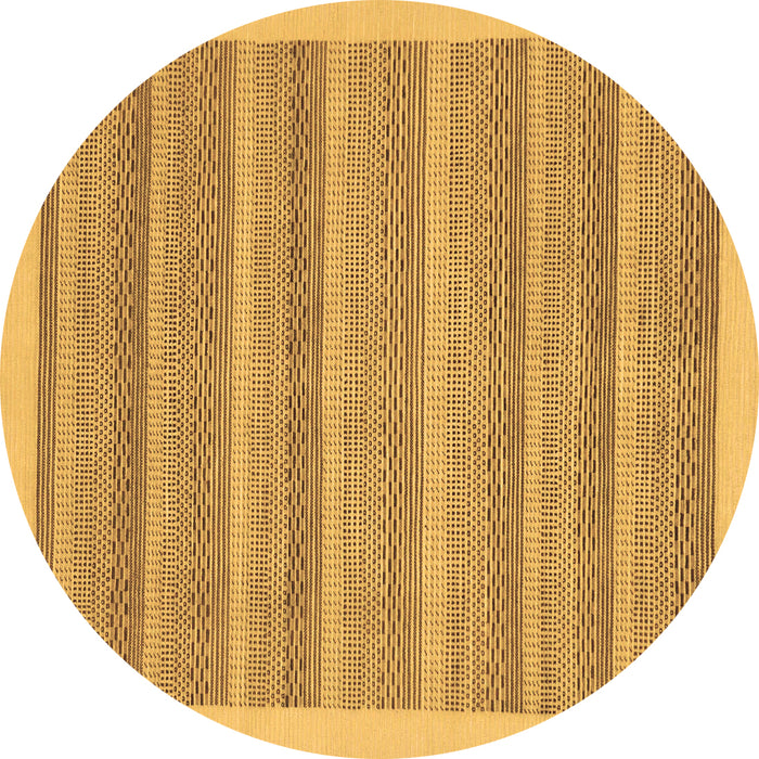 Round Abstract Brown Modern Rug, abs198brn