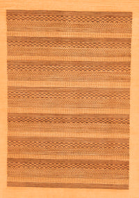 Abstract Orange Modern Rug, abs198org