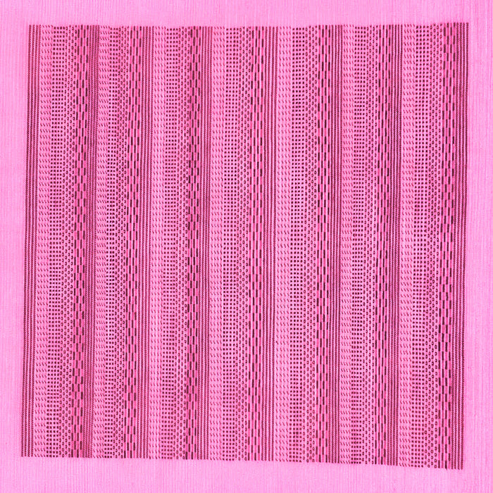 Square Machine Washable Abstract Pink Modern Rug, wshabs198pnk