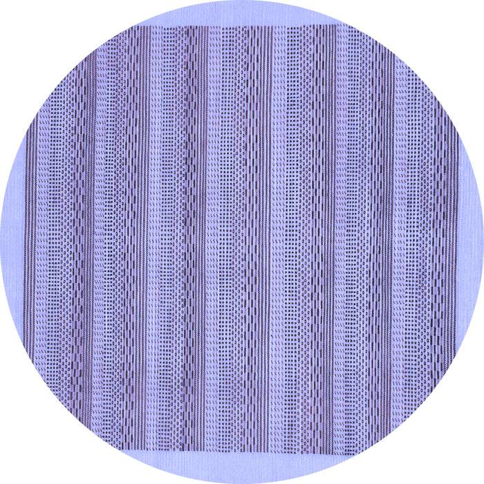 Round Abstract Blue Modern Rug, abs198blu