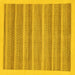 Square Machine Washable Abstract Yellow Modern Rug, wshabs198yw