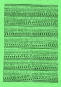 Abstract Emerald Green Modern Rug, abs198emgrn