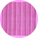 Round Abstract Purple Modern Rug, abs198pur