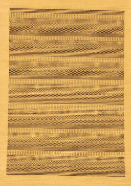 Abstract Brown Modern Rug, abs198brn