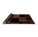 Sideview of Patchwork Brown Transitional Rug, abs1990brn