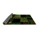 Sideview of Patchwork Green Transitional Rug, abs1990grn