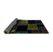 Sideview of Patchwork Turquoise Transitional Rug, abs1990turq