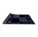 Sideview of Patchwork Blue Transitional Rug, abs1990blu