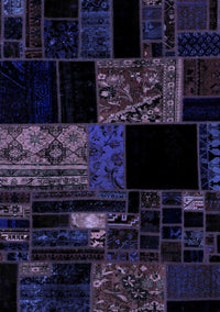 Patchwork Blue Transitional Rug, abs1990blu