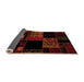 Sideview of Patchwork Orange Transitional Rug, abs1990org