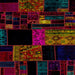 Square Machine Washable Abstract Dark Brown Rug, wshabs1990