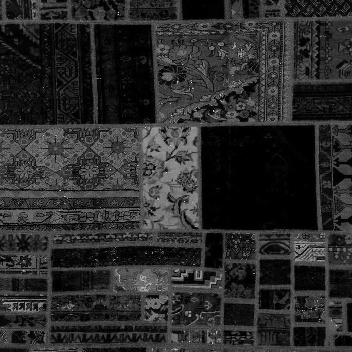 Patchwork Gray Transitional Rug, abs1990gry