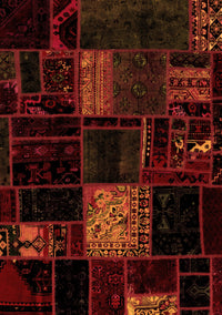 Patchwork Orange Transitional Rug, abs1991org