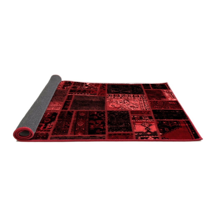 Patchwork Red Transitional Area Rugs