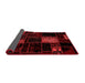 Patchwork Red Transitional Area Rugs