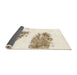 Sideview of Abstract Blanched Almond Beige Modern Rug, abs1992