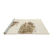 Sideview of Machine Washable Abstract Blanched Almond Beige Rug, wshabs1992