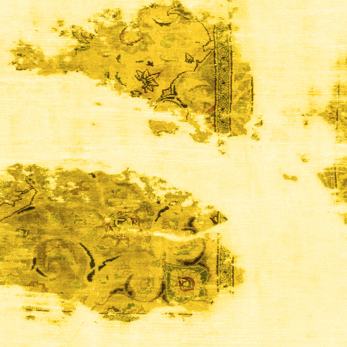 Machine Washable Abstract Yellow Modern Rug, wshabs1992yw