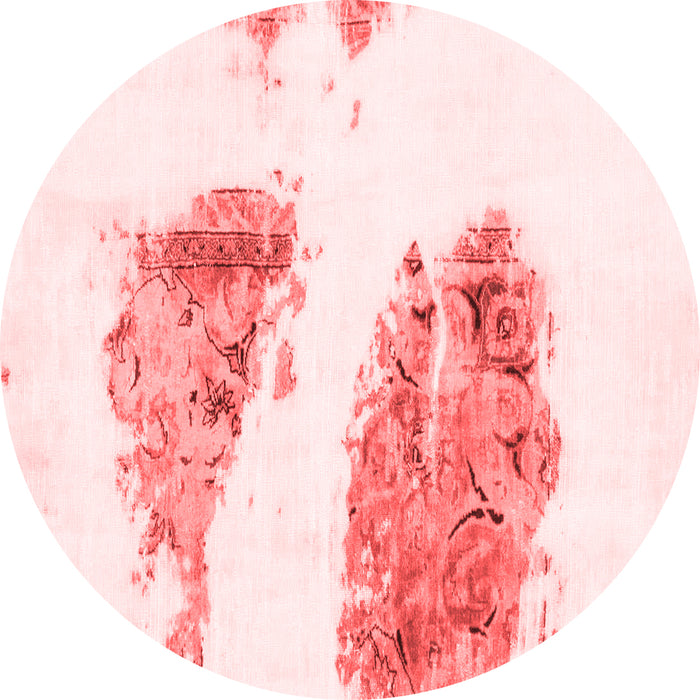 Machine Washable Abstract Red Modern Rug, wshabs1992red