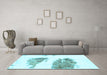 Machine Washable Abstract Light Blue Modern Rug in a Living Room, wshabs1992lblu