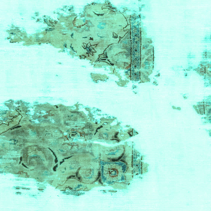 Abstract Turquoise Modern Rug, abs1992turq