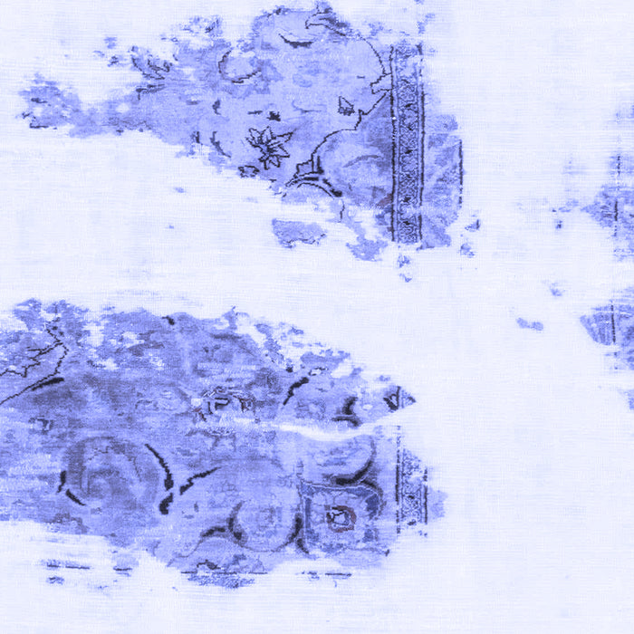 Machine Washable Abstract Blue Modern Rug, wshabs1992blu