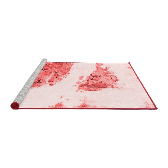 Modern Red Washable Rugs