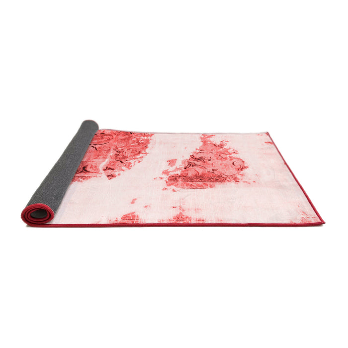 Abstract Red Modern Area Rugs